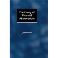 Dictionary of Financial Abbreviations