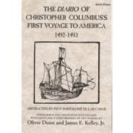 The Diario of Christopher Columbus's First Voyage to America, 1492-1493,9780806123844