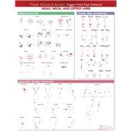 Travell, Simons & Simons’ Trigger Point Pain Patterns Wall Chart Head, Neck, and Upper Limb