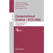 Computational Science -- Iccs 2006: 6th International Conference, Reading, Uk, May 28-31, 2006, Proceedings, Part IV