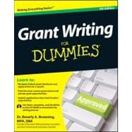 Grant Writing For Dummies