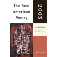 The Best American Poetry 2003 Series Editor David Lehman