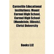 Carmelite Educational Institutions : Mount Carmel High School, Carmel High School (Mundelein, Illinois), Christ University