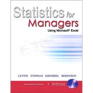 Statistics for Managers Using Microsoft Excel and Student CD Package