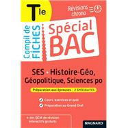 Spécial Bac : SES, Histoire-Géo, Géopolitique, Sciences Po - Terminale - Bac 2023 (Compil de fiches)