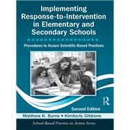 Implementing Response-to-Intervention in Elementary and Secondary Schools