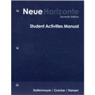 Student Activities Manual for Dollenmayer’s Neue Horizonte: Introductory German, 7th