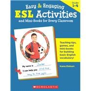 Easy & Engaging ESL Activities and Mini-Books for Every Classroom Teaching tips, games, and mini-books for building basic English vocabulary!