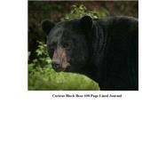 Curious Black Bear 100 Page Lined Journal