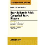 Heart Failure in Adult Congenital Heart Disease
