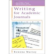 Writing For Academic Journals