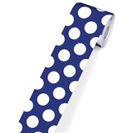 Just Teach Navy With Polka Dots Straight Borders