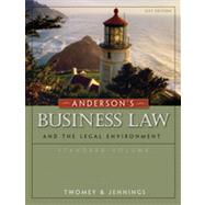 Anderson's Business Law and the Legal Environment, Standard Volume