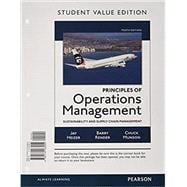 Principles of Operations Management Sustainability and Supply Chain Management, Student Value Edition
