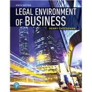 Legal Environment of Business [Rental Edition]
