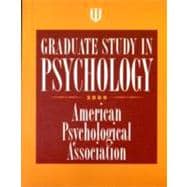 Graduate Study in Psychology, 2009