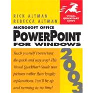 Microsoft Office Powerpoint 2003 for Windows : Visual QuickStart Guide