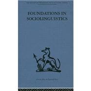 Foundations in Sociolinguistics: An ethnographic approach