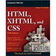 HTML, XHTML, and CSS Bible