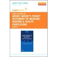 Mosby's Pocket Dictionary of Medicine, Nursing & Health Professions Pageburst Access Code