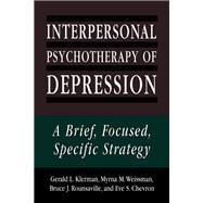 Interpersonal Psychotherapy Of Depression