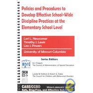 Policies and Procedures to Develop Effective School-Wide Discipline Practices at the Elementary School Level