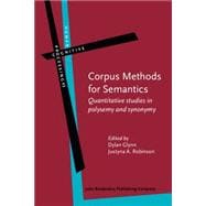 Corpus Methods for Semantics