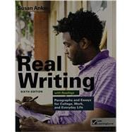 Real Writing With Readings 6th Ed. + Writing Class Solo Six Month Access Card