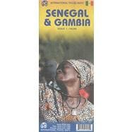Senegal and Gambia Travel Reference Map: 1:740,000/340,000