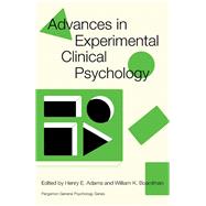 Advances in Experimental Clinical Psychology