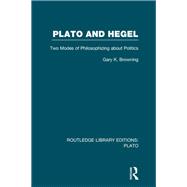 Plato and Hegel (RLE: Plato): Two Modes of Philosophizing about Politics