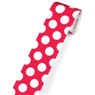 Just Teach Red With Polka Dots Straight Borders