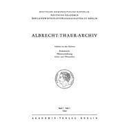 Albrecht-Thaer-Archiv. Band 7, Heft 3