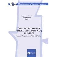Content and Language Integrated Learning Clil in Europe