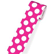 Just Teach Hot Pink With Polka Dots Straight Borders