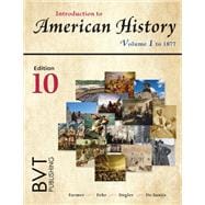 Introduction to American History Volume 1 book cover, ISBN 9781517814014