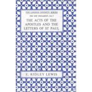 Acts of the Apostles and Letters of St. Paul