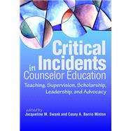 Critical Incidents in Counselor Education: Teaching, Supervision, Scholarship, Leadership, and Advocacy