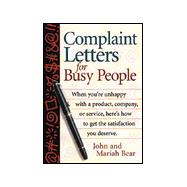 Complaint Letters for Busy People