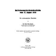 Die Verfassung des Deutschen Reichs vom 11. August 1919