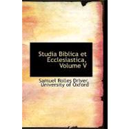 Studia Biblica Et Ecclesiastica