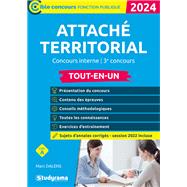 Attaché territorial : Concours interne - 3e concours - Tout-en-un - Catégorie A - Concours 2024