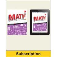 Glencoe Math, Course 3, Complete Student Bundle, Two Volume Set with 1-year subscription