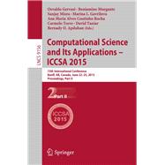 Computational Science and Its Applications Iccsa 2015