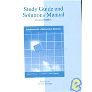 Student Study Guide to accompany Fundamentals of Behavioral Statistics