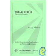 Social Choice Vol. 123 : Theory and Research