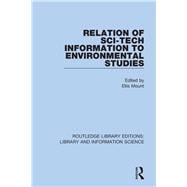 Relation of Sci-tech Information to Environmental Studies