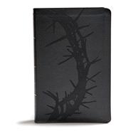 KJV Giant Print Reference Bible, Charcoal LeatherTouch