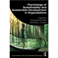 Psychology of Sustainability and Sustainable Development in Organizations