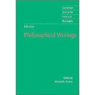 Herder: Philosophical Writings